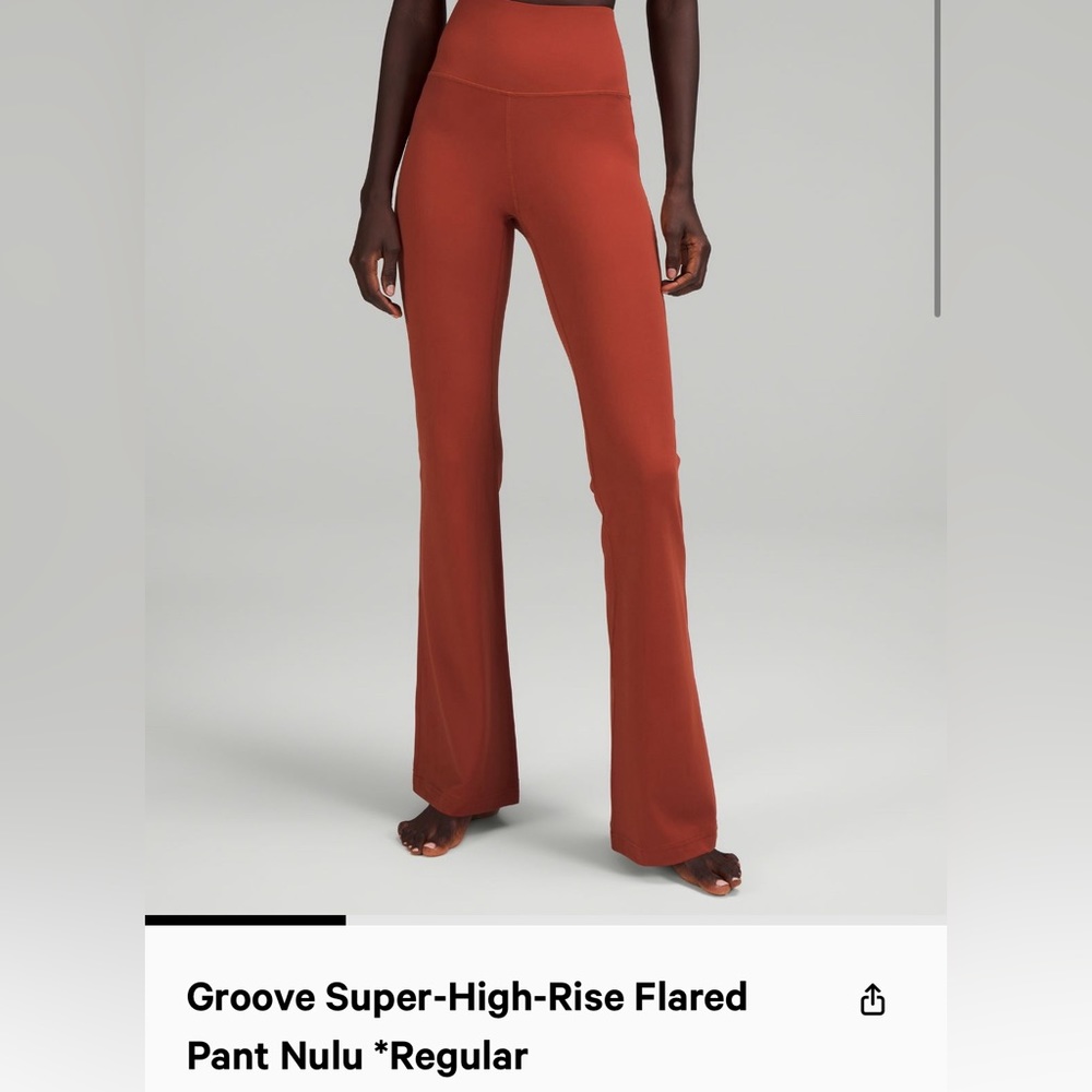 NWT LULULEMON Groove Super-High-Rise Flared Pant Nulu *Regular